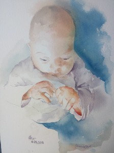 Aquarelle d'Oscar